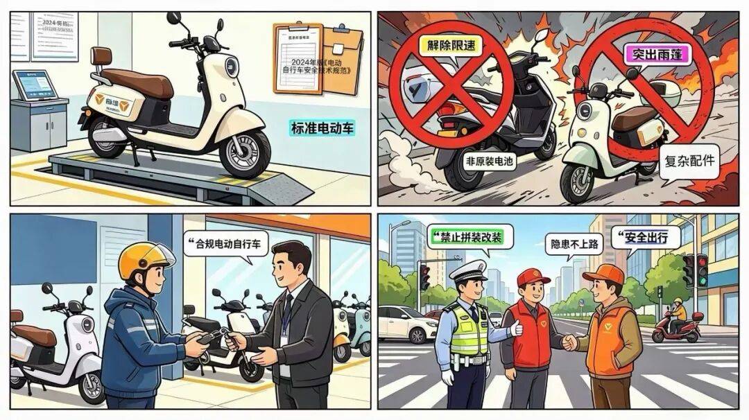 快遞、外賣行業非機動車新規本月施行，以下行為或觸碰法律紅線